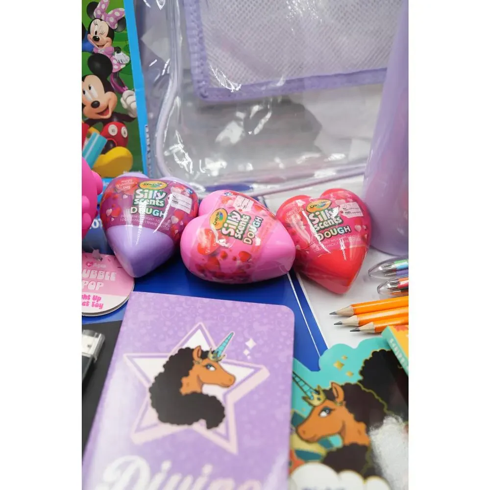 Clear‎ Purple Backpack Bundle - Supplies Crayola Pokemon Dough 25+ Items Bundle